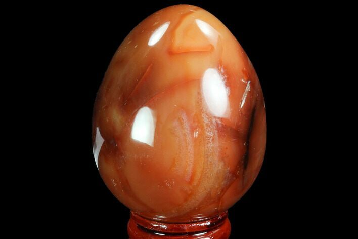Colorful Carnelian Agate Egg - Madagascar #98512